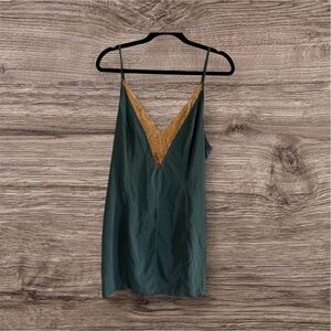 Free people Elegant Green and Gold Women's  dress